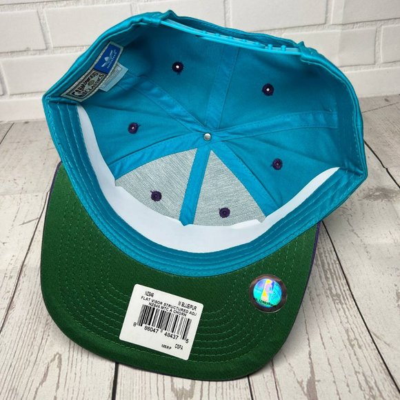 Vintage Charlotte Hornets NBA Adidas Hat Snapback Cap New Men - Picture 4 of 7